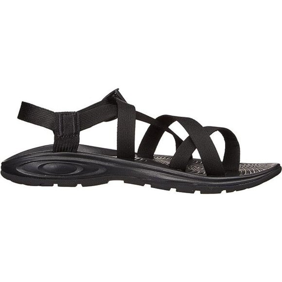 Chaco Zvolv Lair Black Men's Strappy Sandals Gray Hiking Outdoor JCH107213 - Picture 2 of 6